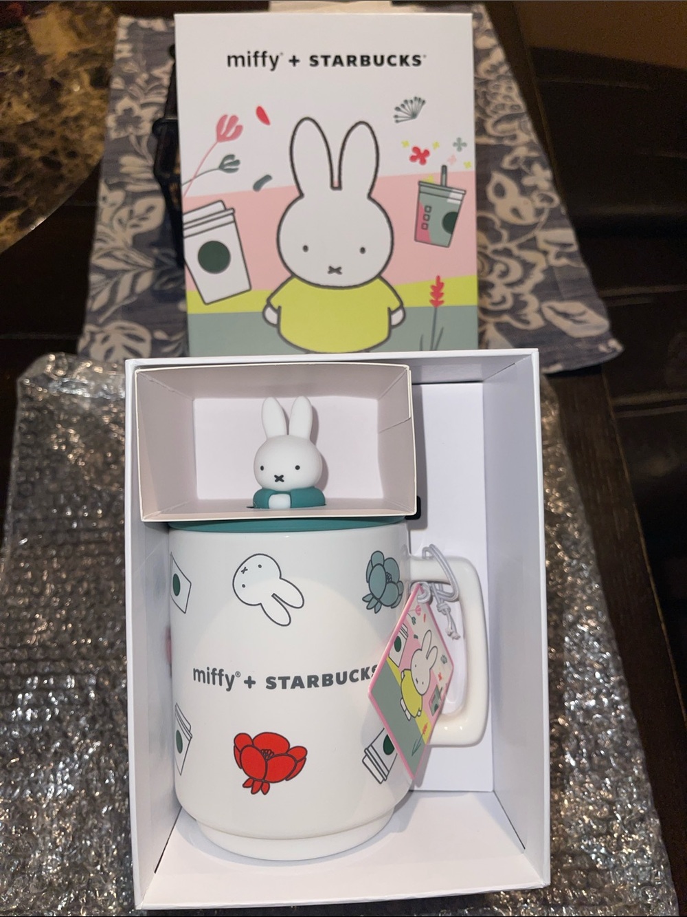 MIFFY + STARBUCKS White Ceramic Mug with Bunny Lid